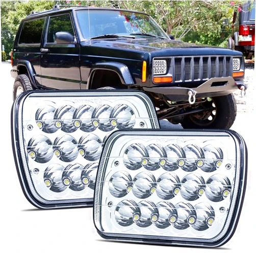 LEDMIRCY 5x7 LED Lights H6054 LED Light 7x6 Light 2PCS Hi/Low Sealed Beam Light for Offroad Truck Chevy Ford with H6014 H6052 6054 H5054 H6054LL