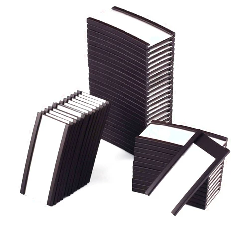 LLPT Magnetic Label Holder 2” x 1” 50 Packs C Channel 300g White Paper Cards Protective Film Strong Removable for Shelf White Board Toolbox Metal Wall Cabinet Drawer(MH2150)
