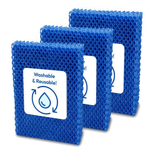 NATURAL BREEZE Natural-Breeze Reusable Humidifier Filters (3-Pack) - Replaces Wick Filters Honeywell HC26, Holmes E Replacement Filter HWF100-UC3 for humidifiers Holmes, Bionaire, Sunbeam