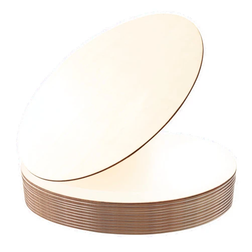KOOCHOICE Wood Circles for Crafts,12 Pack 12 Inch Unfinished Wood Blank Rounds Wooden Cutouts for Crafts, Door Hanger, Door Design, Wood Burning