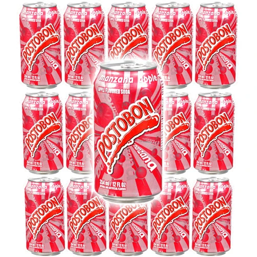 TOMENGBEIAABBCC Postobon Manzana 12 oz - Apple Flavored Soda - Low Sodium - 15 Pack