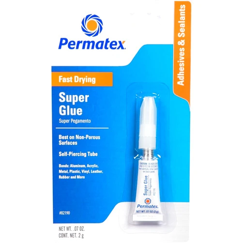 Permatex 82190-12PK Super Glue, 2 g (Pack of 12)