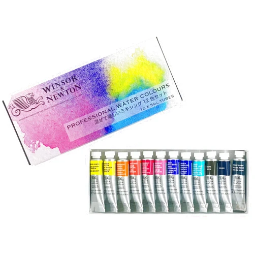 Winsor & Newton Windsor & Newton Watercolors, Windsor & Newton Professional Watercolors, Mixing Fun Mixing, Set of 12 Colors, 5ml