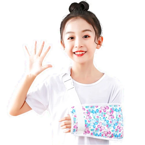 Ledhlth Butterfly Kids Arm Sling for Girls Pretty Toddler Shoulder Sling for Shoulder Injury Cute Children Wrist Sling for Broken Arm Padiatric Elbow Sling for Torn Rotator Cuff (Kids L)