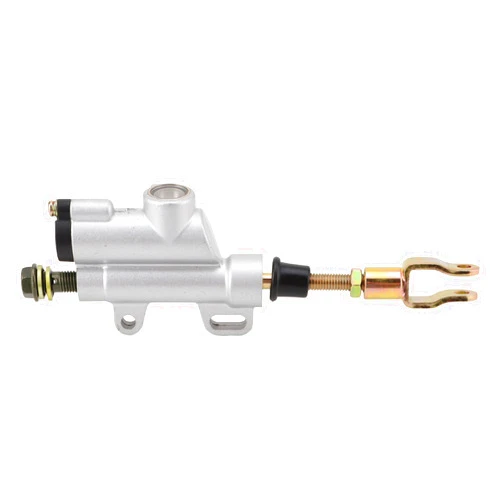 WOOSTAR Rear Foot Brake Master Cylinder Replacement for 50cc 70cc 90cc 110cc 125cc Coolster Sunl Apollo SSR Pitster Thumpstar Chinese ATV 4 Wheeler Quad Dirt Pit Bike Silver