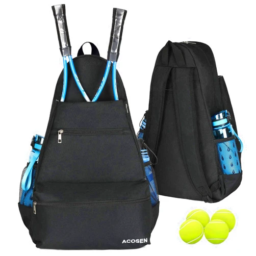 ACOSEN Tennis Bag Tennis Backpack - Large Tennis Bags for Women and Men to Hold Tennis Racket,Pickleball Paddles, Badminton Racquet, Squash Racquet,Balls and Other Accessories