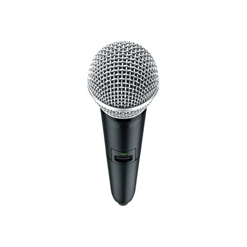 Shure GLXD2+/SM58 Handheld Wireless Transmitter with SM58 Vocal Mic Capsule and SB904 Battery (12-Hour Life) - for use with GLX-D+ Dual Band Wireless Microphone Systems (Receiver Sold Separately)