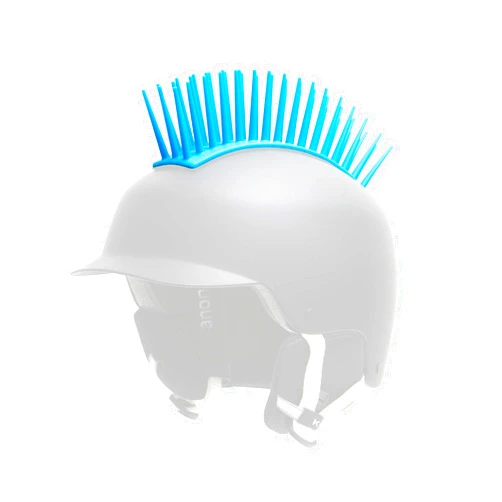 Helmet Head Cool Craniums Blue Mohawk (Helmet Not Included)