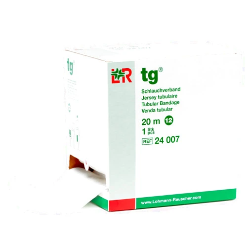 Lohmann & Rauscher Lohmann&Rauscher 73460 Tg Tubular Bandage for Lymphedema Compression Bandaging, 67% Cotton, 33% Viscose, Size 12, 20 m Roll