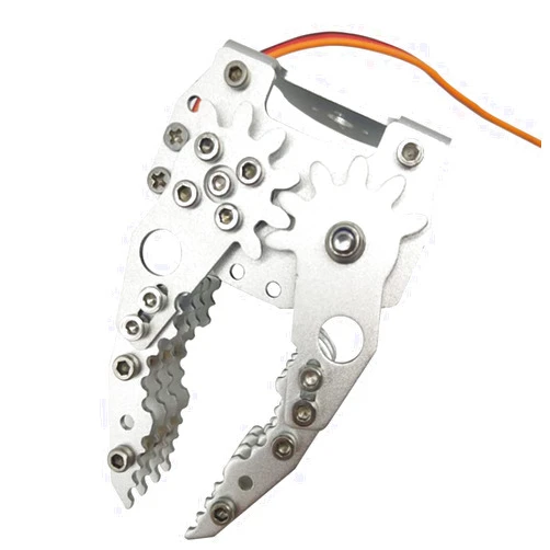 Swaytail Professional Metal Robot Arm/Gripper/Mechanical Claw/Clamp/Clip with High Torque Servo, RC Robotic Part Educational DIY for Arduino/Raspberry Pie, Science STEAM Maker Platform (Silver)