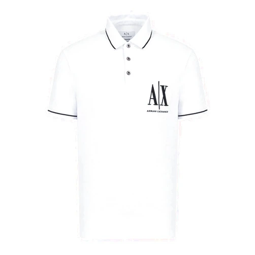 A｜X ARMANI EXCHANGE Armani Exchange Men's Embroidered Icon Logo Polo Shirt
