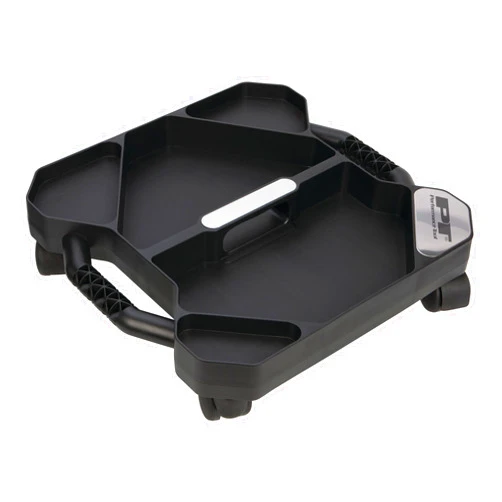 Performance Tool W85032 Tool Creeper Rolling Caddy Tray with 5 Sections for for Mechanic Garage and Workshop Organization, Black, 17.13x15.75x4.75-Inches