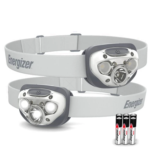 Energizer LED Headlamp PRO (2-Pack), IPX4 Water Resistant Headlamps, High-Performance Head Light for Outdoors, Camping, Running, Storm, Survival LED Light for Emergencies (Batteries Included)