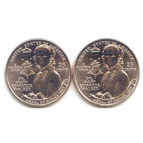 US Mint 2024 P,D American Women, Washington Dr. Mary Edwards Walker Quarter Uncirculated
