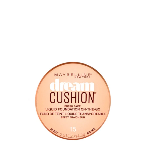 Maybelline New York Dream Cushion Fresh Face Liquid Foundation, Ivory, 0.51 Ounce