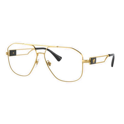 Versace VE1287-1002 Eyeglass Frame GOLD w/DEMO LENS 59mm