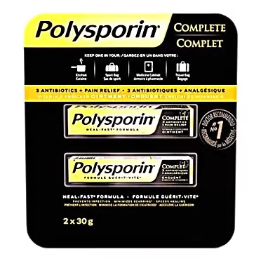 Polysporin Complete Heal-Fast Formula Twin Pack {Imported from Canada}