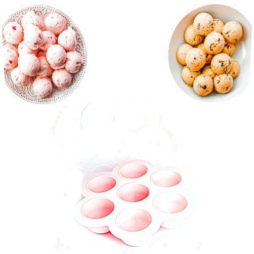 AtEase Accents Keto Fat Bomb-Dessert Molds and Recipe Tray with Easy and Simple Low Carb, High Fat Treats