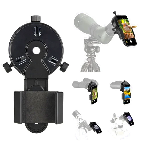 Celticbird Newest Smartphone Scope Adapter- Phone Mount Working with Spotting Scopes& Binoculars& Monocular& Telescope& Microscope