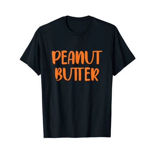 Peanut Butter & Jelly Matching Couples Apparel Peanut Butter & Jelly PB&J Matching Couple Halloween Costume T-Shirt