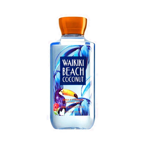 Bath & Body Works, Signature Collection Shower Gel, Waikiki Beach Coconut, 10 Ounce