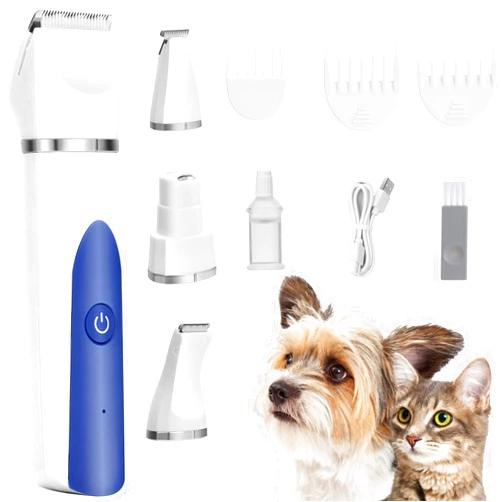 Grimgrow Dog Hair Grooming Clippers Electric Low Noise Pet Shaver Hair Clipper Set Dog Paw Trimmer Professional Pet Grooming Kit for Dogs Cats