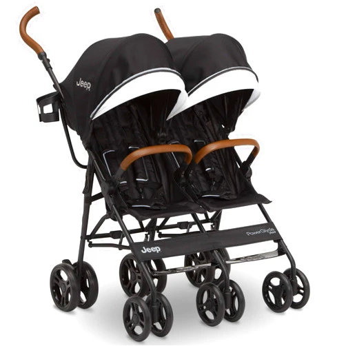 Delta Children Jeep PowerGlyde Plus Side x Side Double Stroller by Delta Children, Black