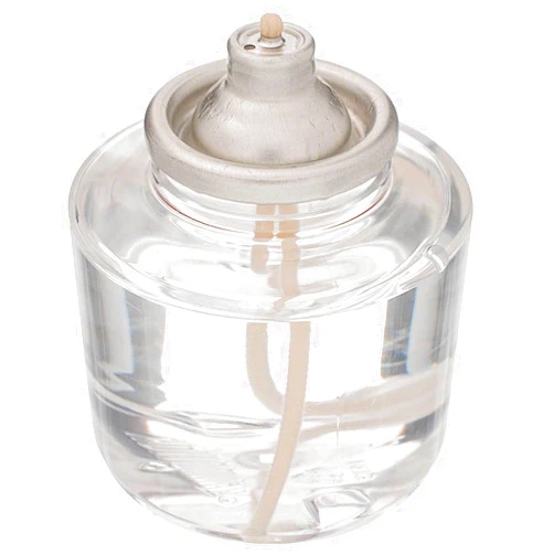 D'light Online HD26 Disposable 26 Hours Liquid Candles, Clear Plastic Disposable Fuel Cells for Wedding Table Top Lights, Restaurant Tables and Emergency Candles- (26 Hours, Set of 60)