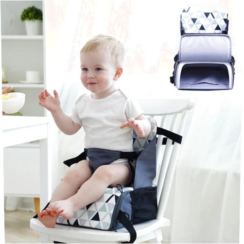 PandaEar Travel Booster Seat| Portable High Chair for Dining Table| Compact Lightweight Travel Seat with Adjustable Straps|Toddlers Baby Kids Boys Girls