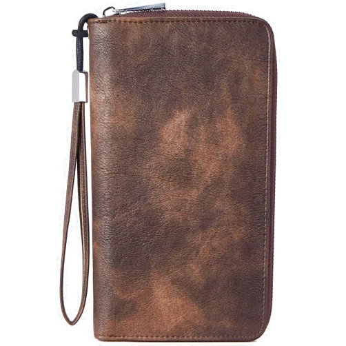 BOSTANTEN Leather Wallets for Women RFID Blocking Zip Around Credit Card Holder Phone Wristlet Clutch