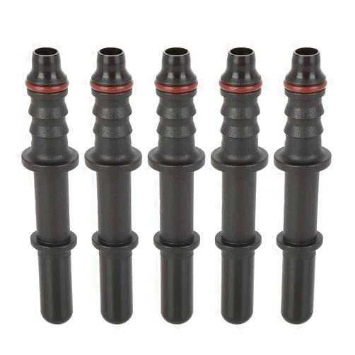 X AUTOHAUX 5pcs 7.89mm ID6 Fuel Line Hose Straight Quick Release Male Connector for Auto
