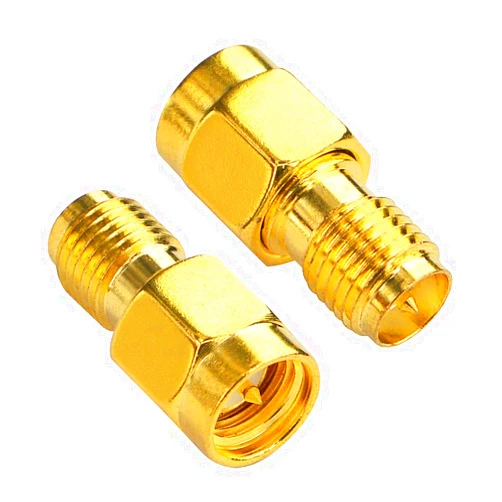 Boobrie SMA WiFi Adapter RP-SMA Female to SMA Male Coaxial Connector RF Antennas Plug Connector RP-SMA to SMA Adapter SMA Plug to RP SMA Jack for FPV Drone Pack of 2