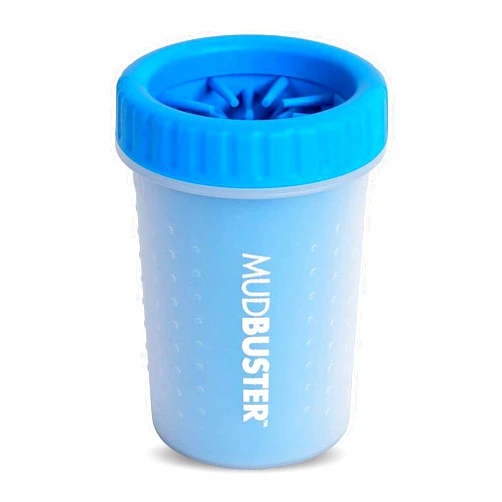 Dexas MudBuster Portable Dog Paw Washer/Paw Cleaner, Medium, Pro Blue