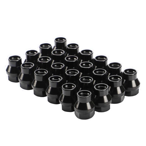 FLYCLE 12x1.5 Extended (ET) Lug Nuts, 24PCS M12x1.5 Black Open Ended Lug Nuts 7mm Shank for Tacoma 4runner FJ Cruiser Aftermarket Wheels