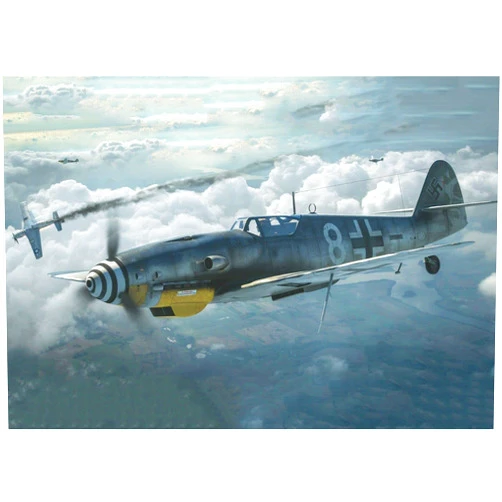 APILOT Retro New Metal Tin Sign Art Poster Plaque,WW2 German Luftwaffe Messerschmitt bf.109 Poster Print,Novelty Sign for Living Room Garden Bedroom Office Hotel Cafe Bar Club 12 X 8 in