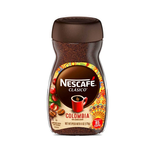 Nescafé NESCAFÉ CLÁSICO Colombia, Medium Roast Instant Coffee, 6 oz. Jar