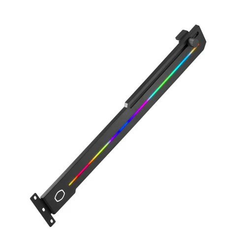 Cooler Master ELV8 Addressable RGB Vertical Universal Graphic Card Holder, Built-in ARGB Strip, Adjustable Length & Height Support (MAZ-IMGB-N30NA-R1) Black