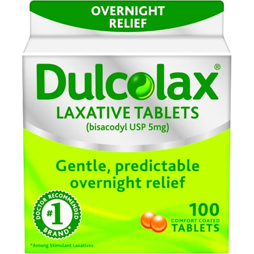 Dulcolax 5 mg Laxative Tablets for Constipation - 100 ea