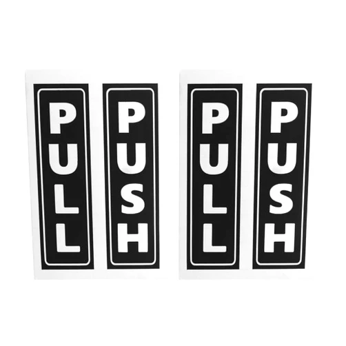 PATIKIL Push Pull Door Sign, 2 Set 2