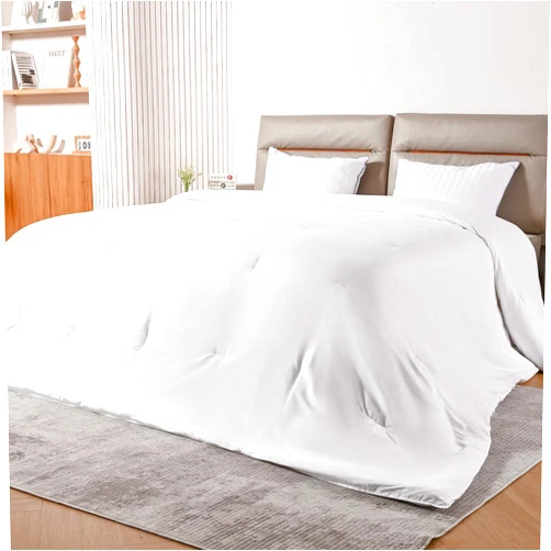 Topblan Alaskan King Bedding Comforter, Extra Large Lightweight Down Alternative Comforter for All Season, Breathable Soft Hollow Microfiber Comforter Duvet Insert, 8 Corner Tabs, White 120