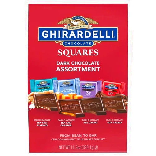 Ghirardelli, Squares Dark Chocolate Assortment, 11.3 Ounce