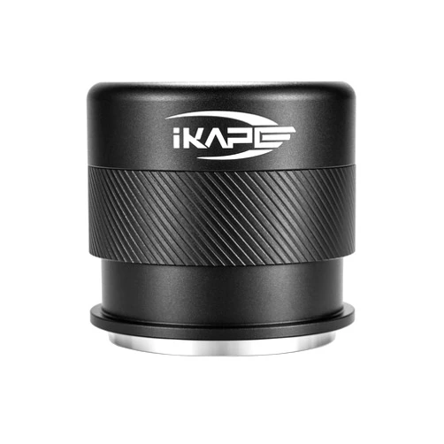IKAPE Coffee Products, 53MM Espresso Tamper, Premium Barista Coffee Calibrated Tamper with Spring Loaded, 100% Stainless Steel Tamper Compatible with 54MM Breville Bottomless Portafilter (Black)
