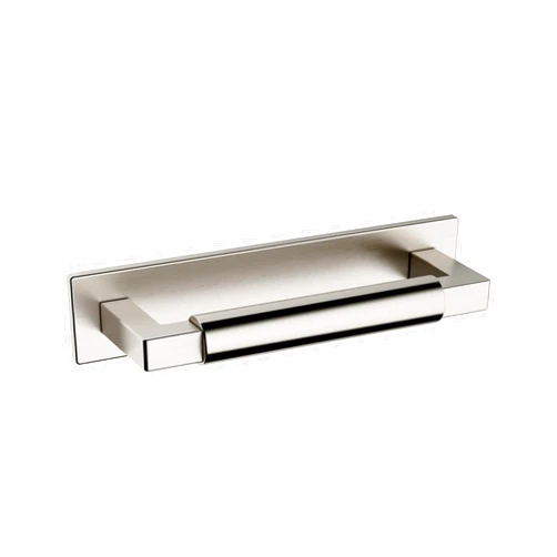 Baldwin 4926.BIN Contemporary 4 Inch Center to Center Cabinet Pull Backplate from The Estate Collection - Satin Nickel