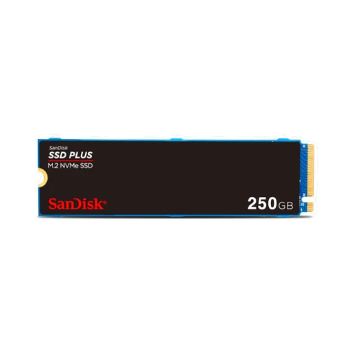 SanDisk 250GB SSD Plus M.2 NVMe SSD - PCIE Gen 3.0, Up to 2,400 MB/s - Internal Solid State Drive - SDSSDA3N-250G-G26