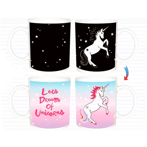 A&S Design Cool & Cute Perfectly Color Changing Unicorn Mug, Best Gift with Premium Quality