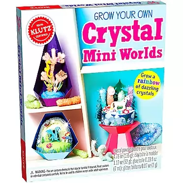 Klutz Grow Your Own Crystal Mini Worlds Craft and Science Kit