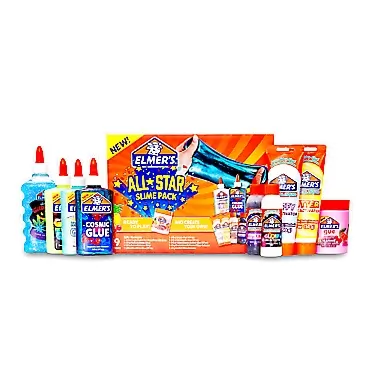 Elmer's All- Star Kit Slime, Assorted 9 Piece
