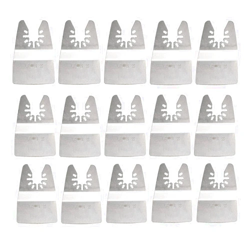 Ettonsun 15 Pieces Oscillating Tool Scraper Blades, 2 Inch Rigid Scraper Floor Scraper Blades Grout Scraper Tool Paint Removal Blade