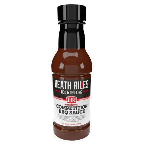 Heath Riles BBQ Competition Barbecue Sauce, Champion Pitmaster Recipe, Bottle 16 oz.
