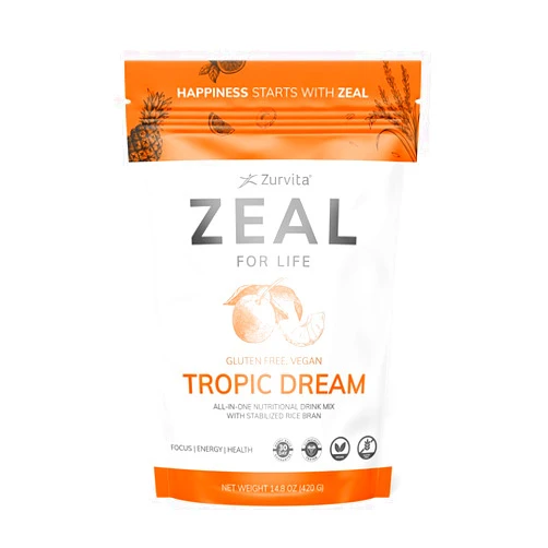 Zurvita- Zeal for Life- 30-Day Wellness Bag- Tropic Dream- 420 Grams